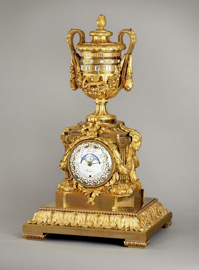 Astronomische Louis-XVI Vasen-Pendule, Kunsthandel Mühlbauer